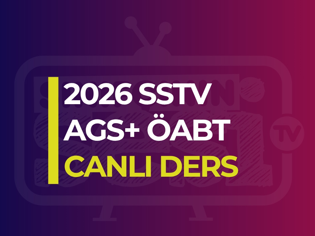 2026 SSTV AGS+ÖABT CANLI DERS